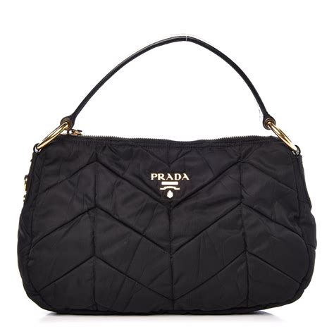 prada tracolla in tessuto black nylon shoulder bag|Women's Shoulder Bags .